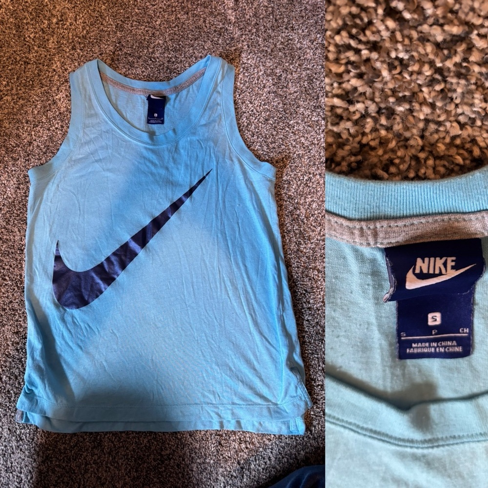 Nike Sky Blue Tee with Gray Accents